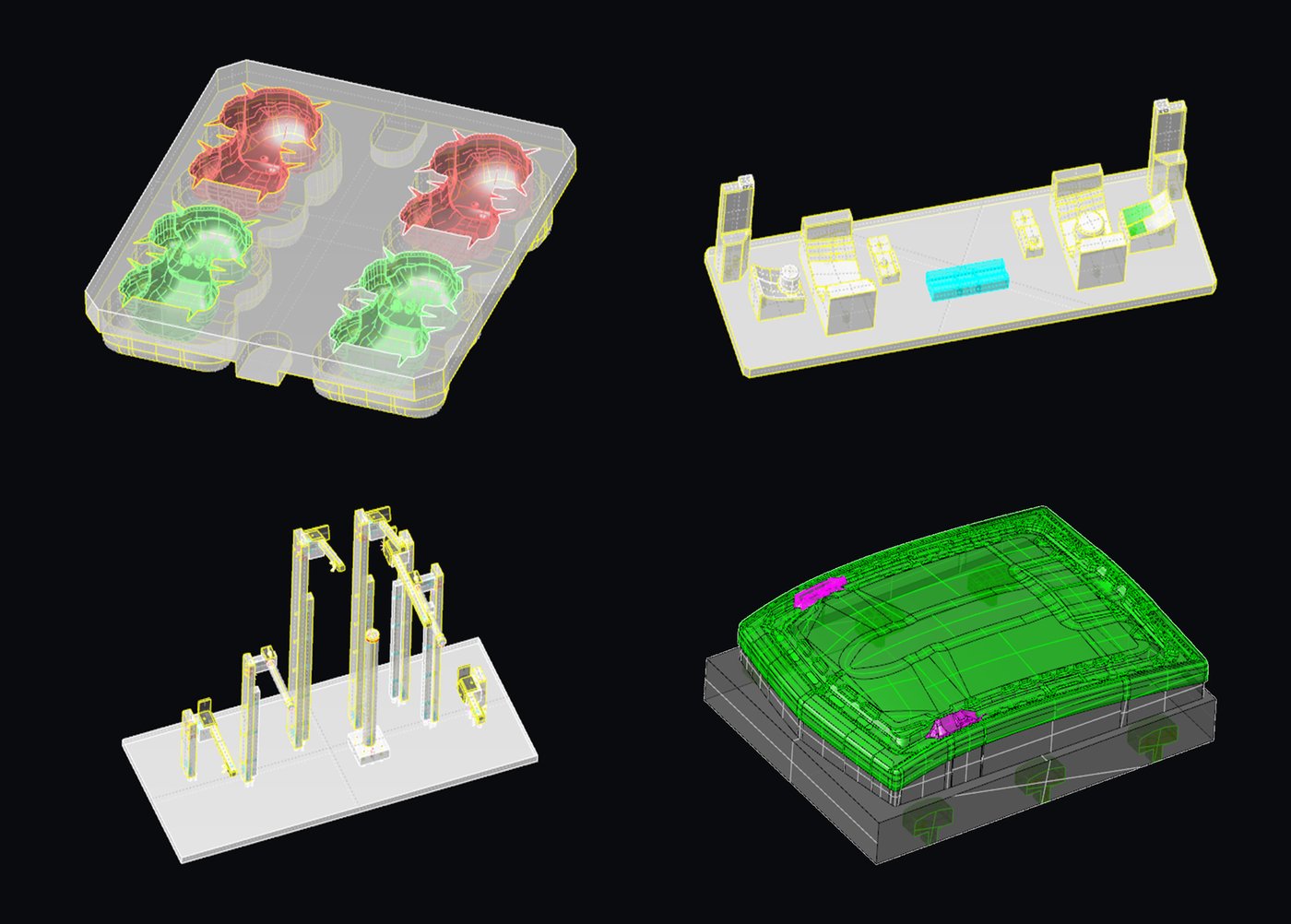 CADで作成した金型・治具の3Dデータ